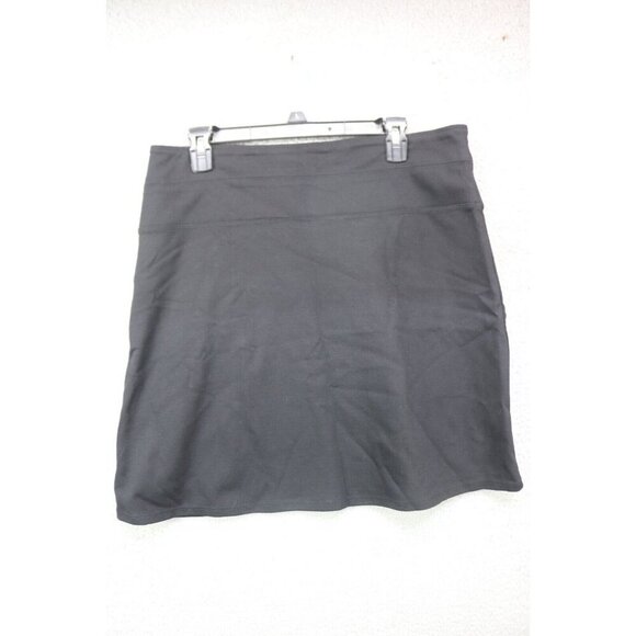 Athleta Black Skirt-Size 12-Zippers-Side Zip - Picture 7 of 8